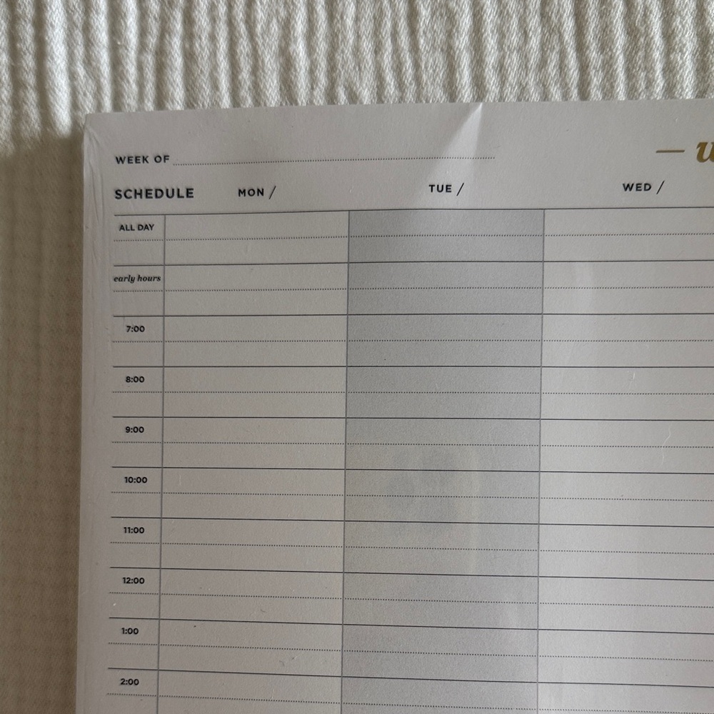 Weekly Planner and Notepad Set NWT - Picture 4 of 6